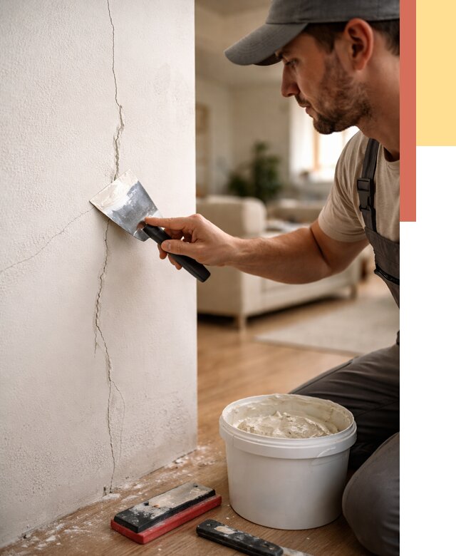 Заделка трещин и сколов в Усинске от 2508 руб. — быстро и недорого | ОТДЕЛОЧНИК-Снс