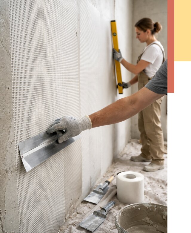 Армирование стен стеклосеткой в Усинске от 3276 руб. под ключ | ОТДЕЛОЧНИК-Снс