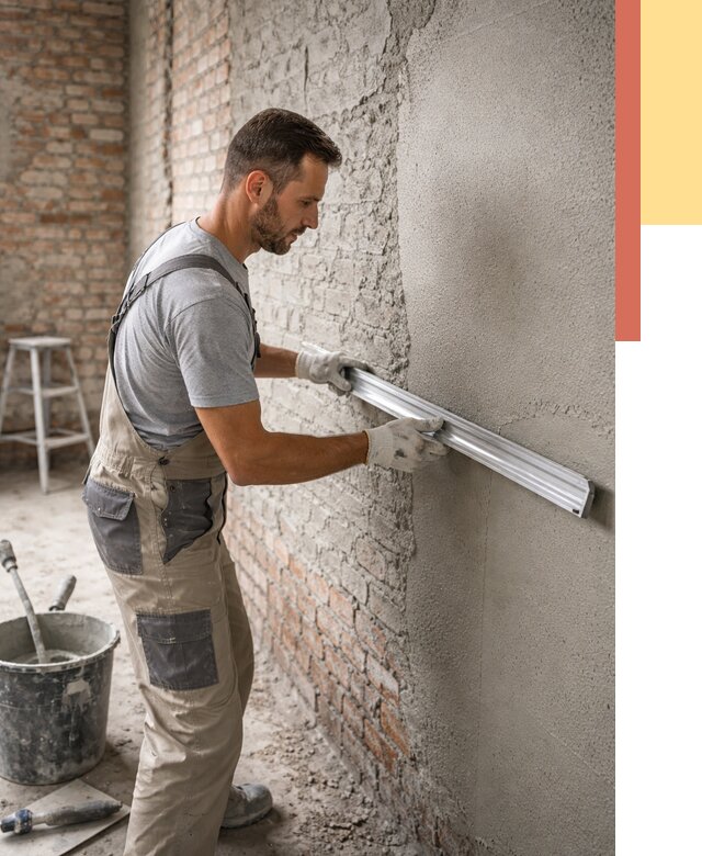 Штукатурка кирпичных стен в Усинске от 4607 руб/м2 — быстро и недорого | ОТДЕЛОЧНИК-Снс