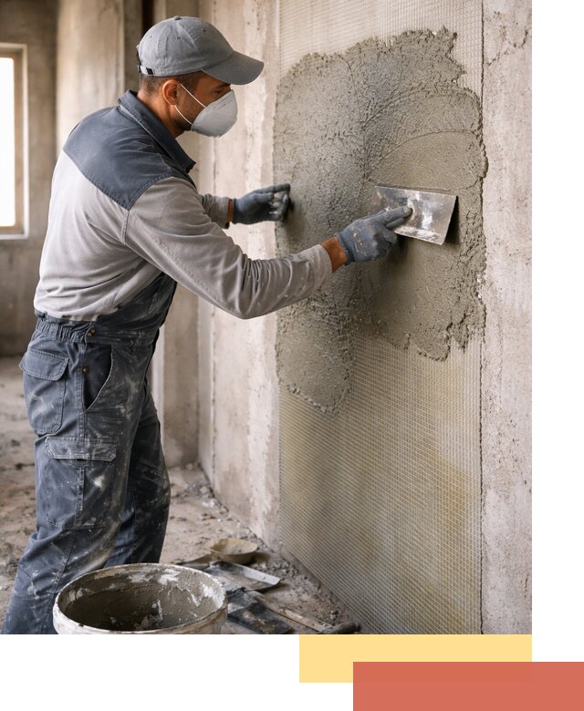 Штукатурка стен по сетке в Усинске под ключ качественно и быстро