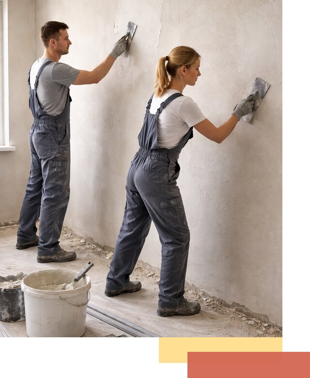 Штукатурка стен под обои в Усинске профессионально и быстро