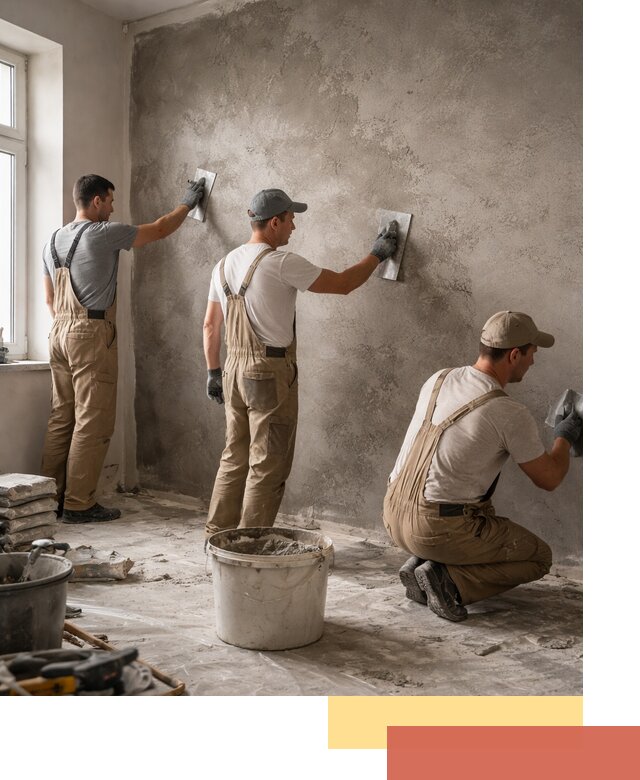 Декоративная штукатурка под бетон в Усинске для стен и потолков