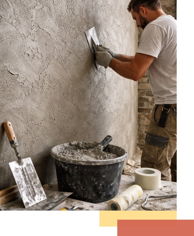 Декоративная штукатурка лофт в Усинске — отделка стен и потолков