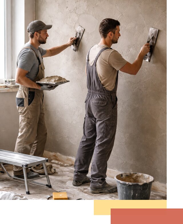 Ремонт декоративной штукатурки и восстановление фактуры в Усинске