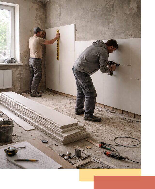 Монтаж ПВХ панелей на стены в Усинске качественно и быстро