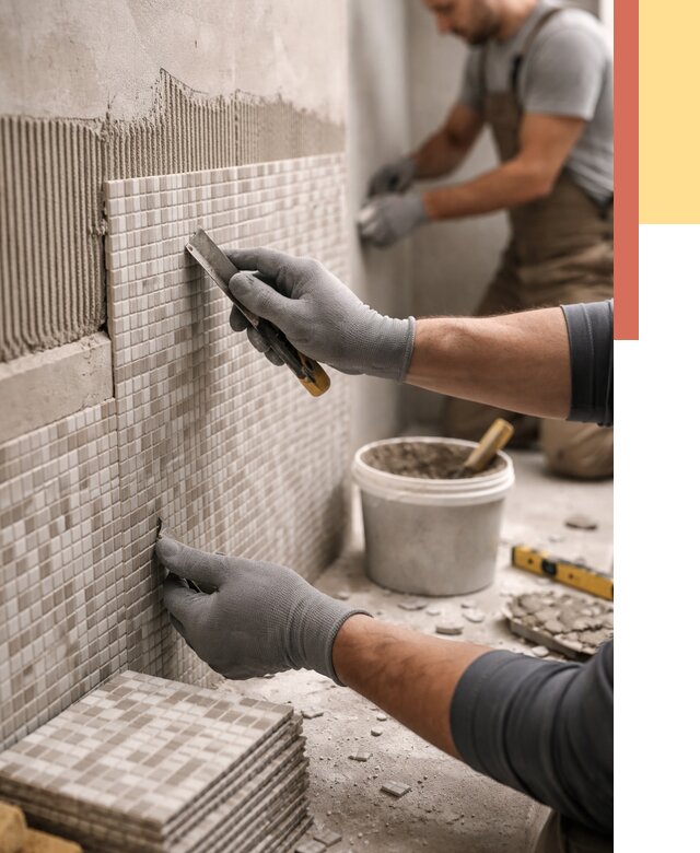 Облицовка стен мозаикой в Усинске от 3276 руб/м2 — укладка мозаики на стены | ОТДЕЛОЧНИК-Снс