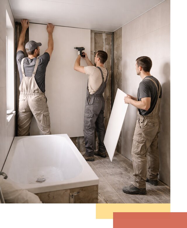 Отделка ванной панели ПВХ профессионально в Усинске