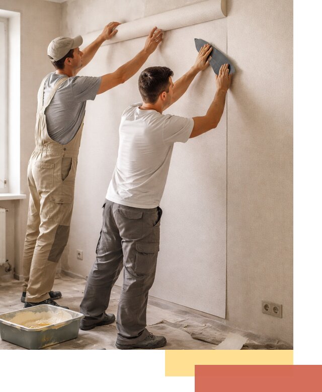 Поклейка виниловых обоев в Усинске профессионально и качественно