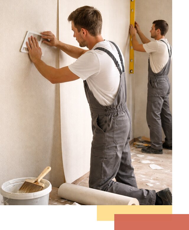 Поклейка бумажных обоев в Усинске качественно и недорого