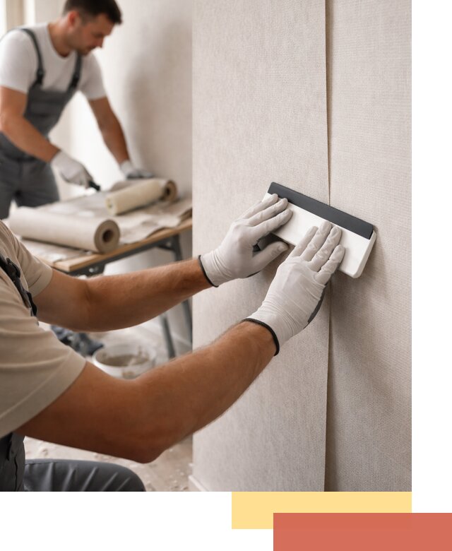 Поклейка обоев под покраску в Усинске профессионально и быстро