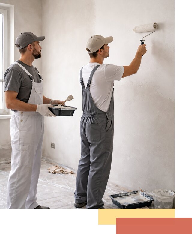 Покраска стен водоэмульсионной краской в Усинске