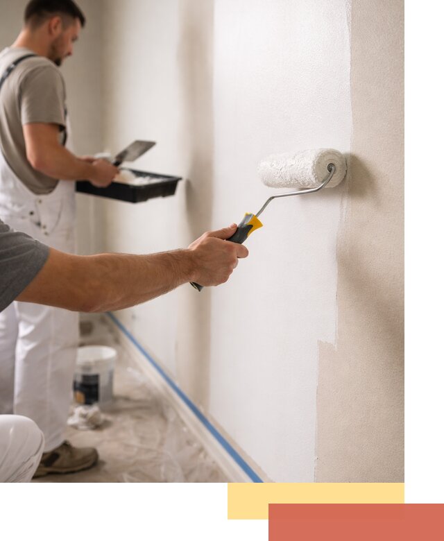 Покраска стен акриловой краской профессионально в Усинске