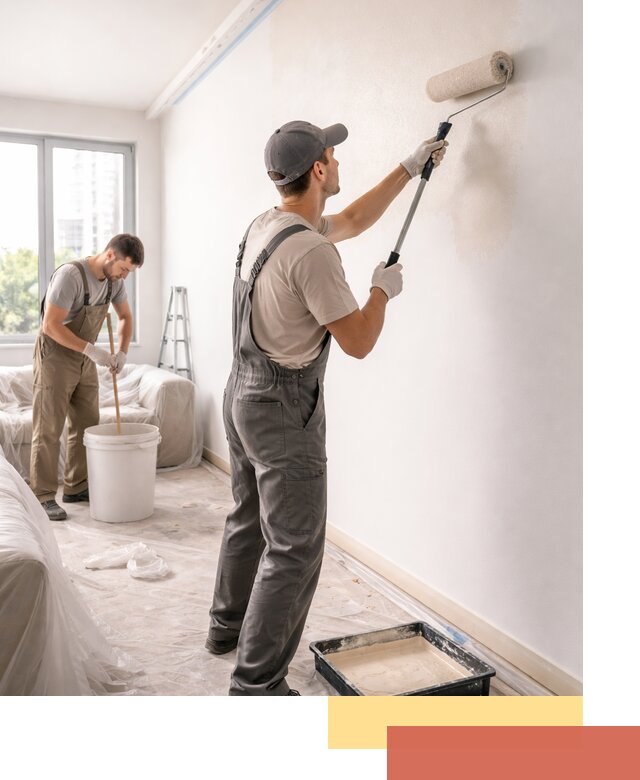 Покраска стен в офисе в Усинске — быстрый и качественный ремонт