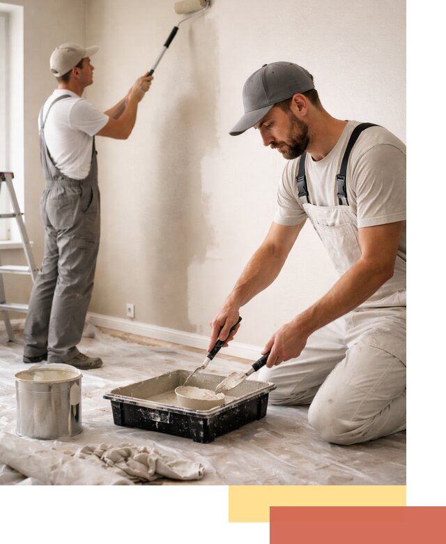 Покраска стен в квартире в Усинске — профессионально и аккуратно