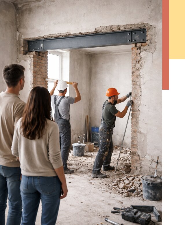 Усиление проема в стене в Усинске от 9726 руб. — усиление дверного проема металлоконструкцией | ОТДЕЛОЧНИК-Снс