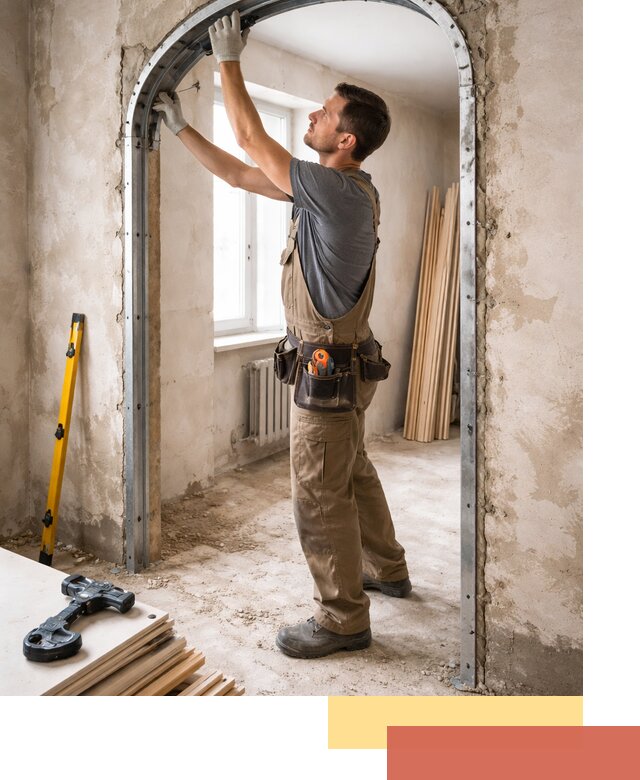 Устройство арочного проема в Усинске под ключ