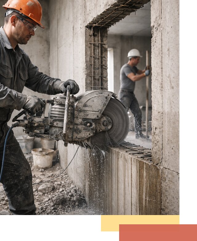 Алмазная резка проемов в Усинске быстро и точно