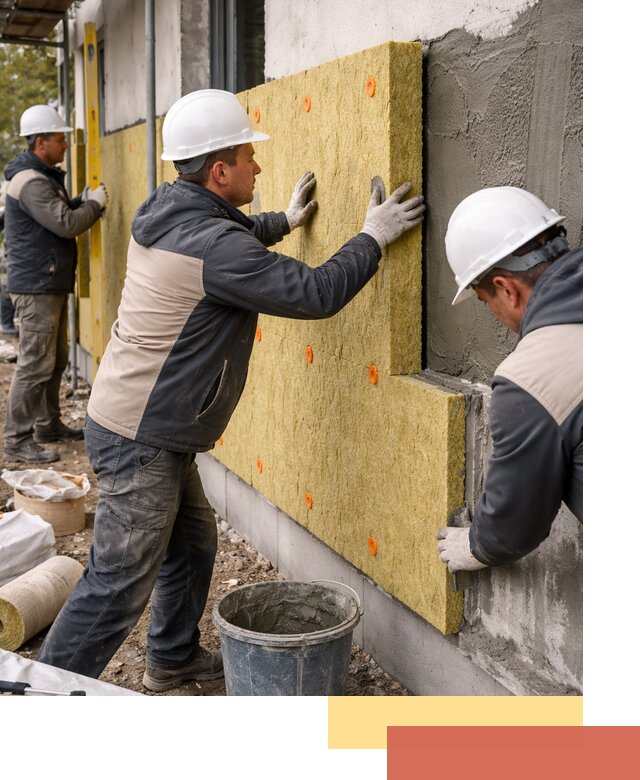 Утепление стен минватой в Усинске — тепло и звукоизоляция