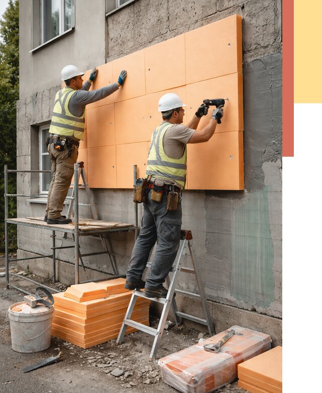 Утепление стен пеноплексом в Усинске от 1894 руб./м2 — быстро и недорого | ОТДЕЛОЧНИК-Снс