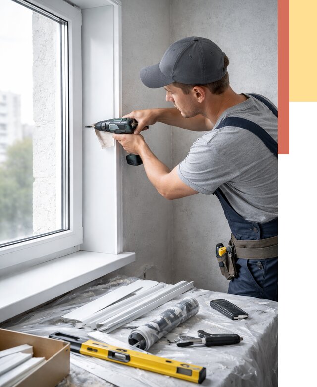 Установка пластиковых откосов в Усинске от 2304 руб. | ОТДЕЛОЧНИК-Снс монтаж, быстро и недорого