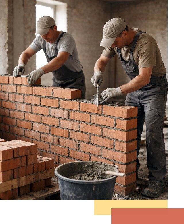 Кладка кирпичных перегородок под ключ в Усинске