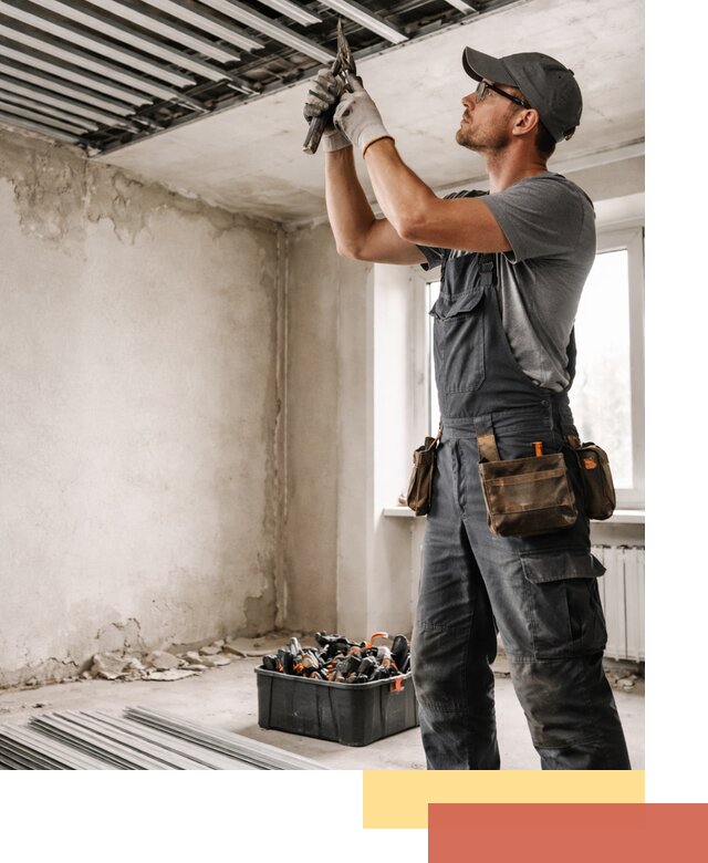 Демонтаж реечного потолка в Усинске быстро и аккуратно