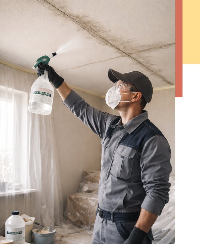 Антисептическая обработка потолка в Усинске от 2560 руб. | ОТДЕЛОЧНИК-Снс