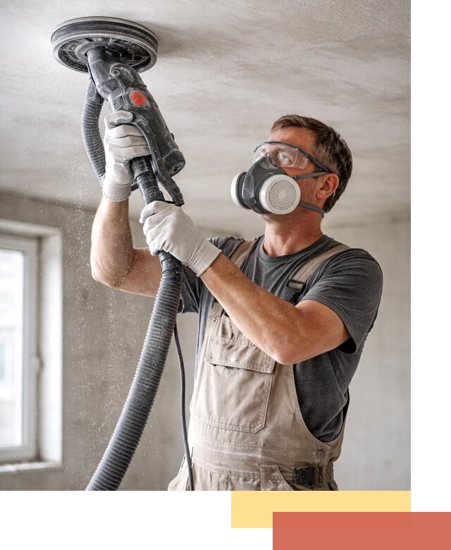 Шлифовка потолка в Усинске — качественная подготовка под отделку