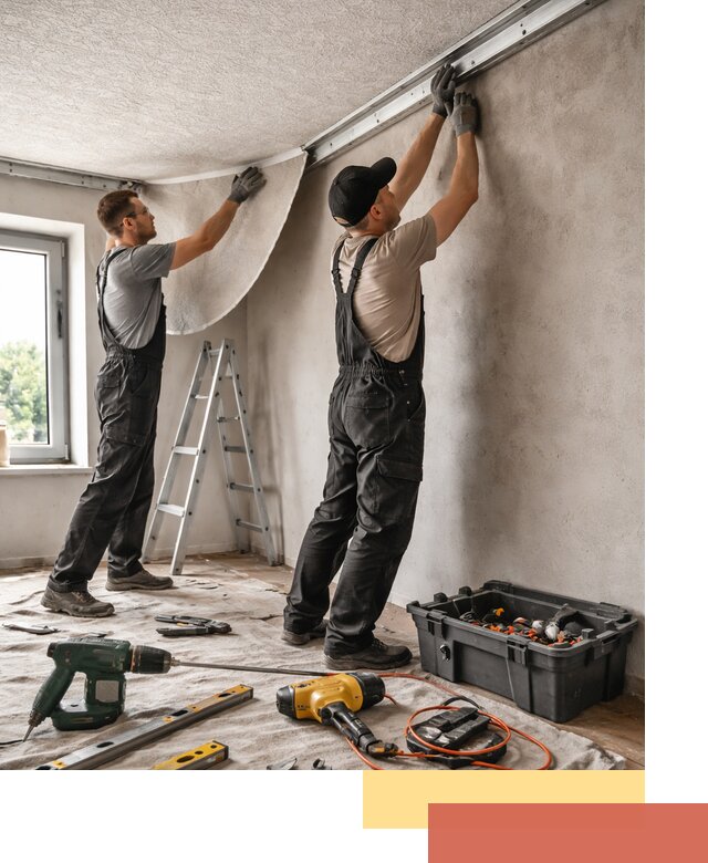 Монтаж фактурного натяжного потолка в Усинске качественно и быстро