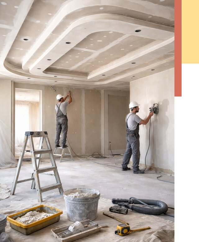 Многоуровневый потолок из гипсокартона в Усинске от 768 руб. под ключ | ОТДЕЛОЧНИК-Снс