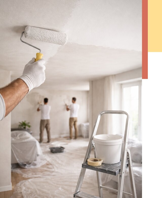 Покраска потолка акриловой краской в Усинске от 2560 руб. | ОТДЕЛОЧНИК-Снс