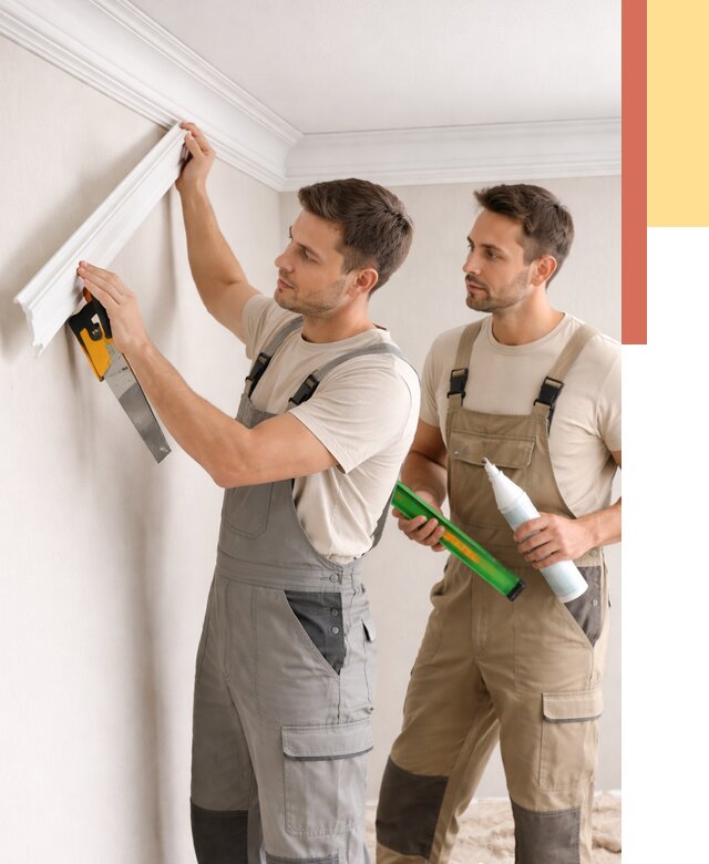 Монтаж потолочного плинтуса в Усинске от 2355 руб. — быстро и недорого | ОТДЕЛОЧНИК-Снс