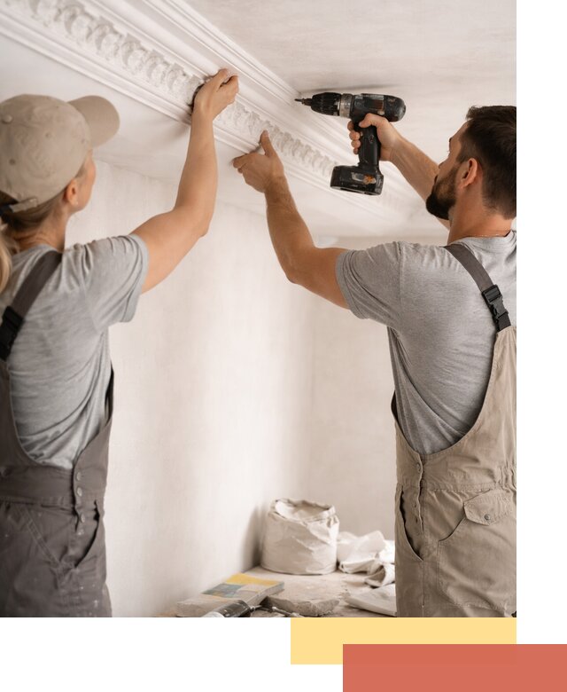 Профессиональный монтаж лепнины на потолок в Усинске