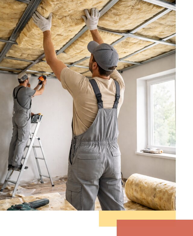 Утепление потолка под ключ в Усинске качественно и быстро