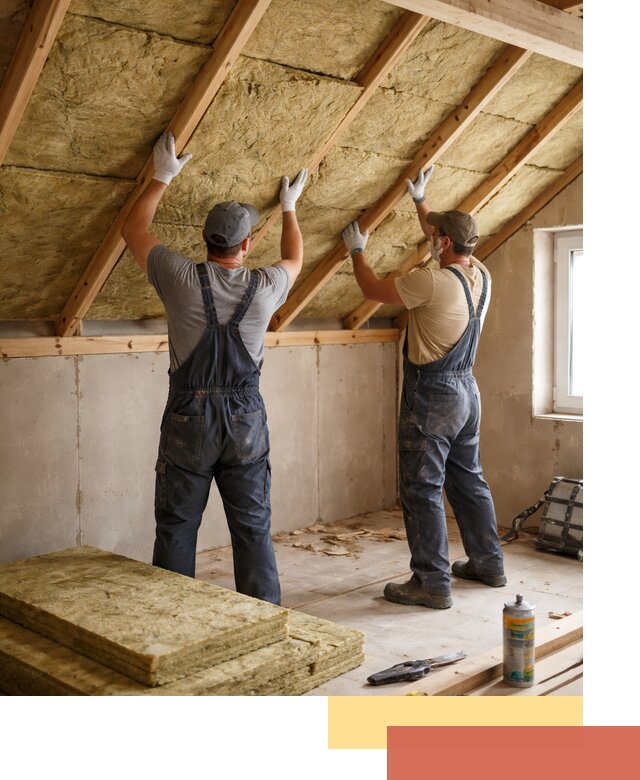 Утепление потолка минеральной ватой в Усинске