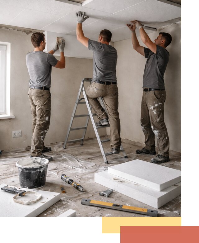 Утепление потолка пенопластом в Усинске быстро и качественно